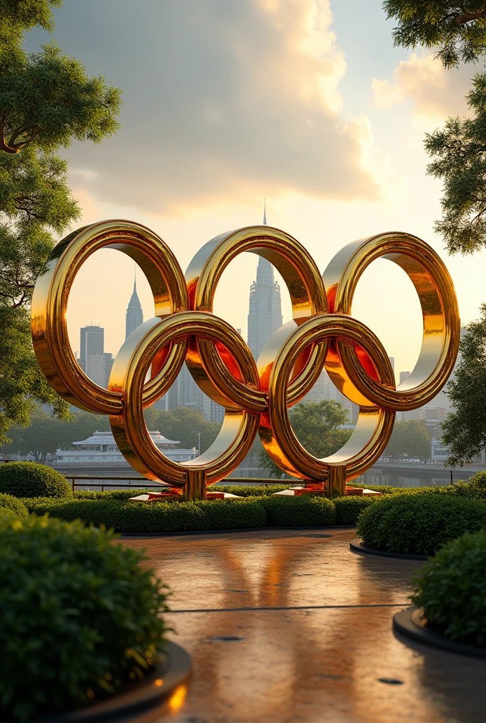 Gold middle Olympic Bangkok