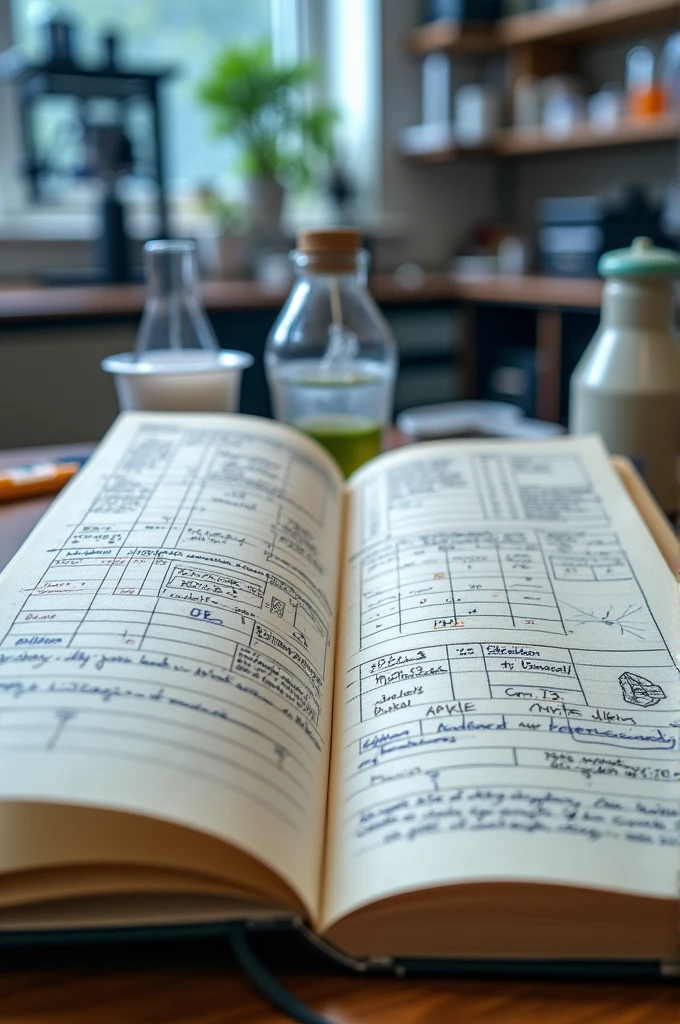 Logbook for a student science project