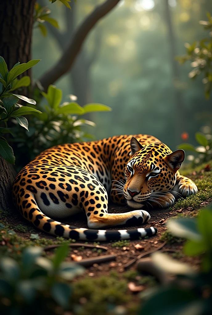 Sleeping jaguar