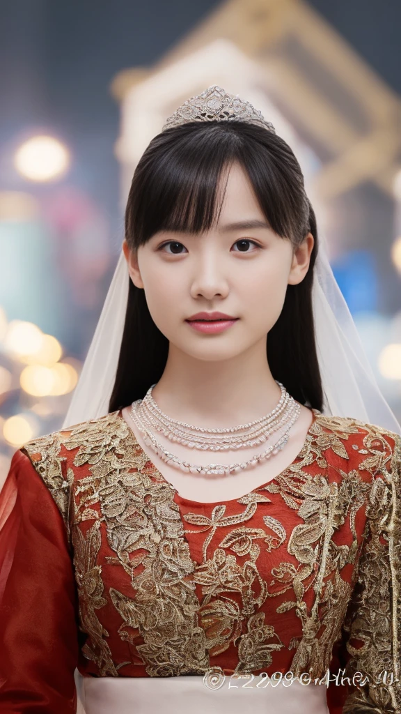 最high quality, masterpiece, High resolution, One girl,chinese wedding dress,hair ornaments,necklace, jewelry,Beautiful Face,On top of that_body, Tyndall effect,Realistic, Dark studio, Rim Light, Two-tone lighting,(Skin with attention to detail:1.2), 8k uhd, Digital SLR, Soft lighting, high quality, Volumetric lighting, Frank, photograph, High resolution, 4K, 8k, Bokeh