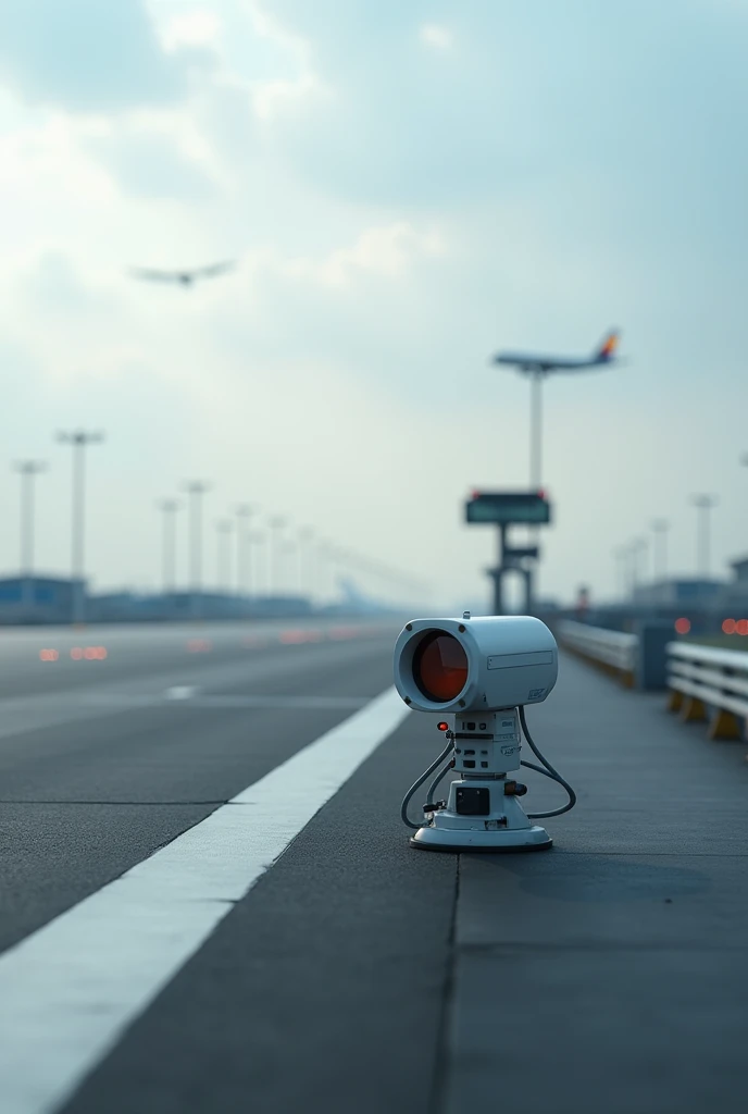 Advanced Multiple small Sensor along (on side) of airport runway..