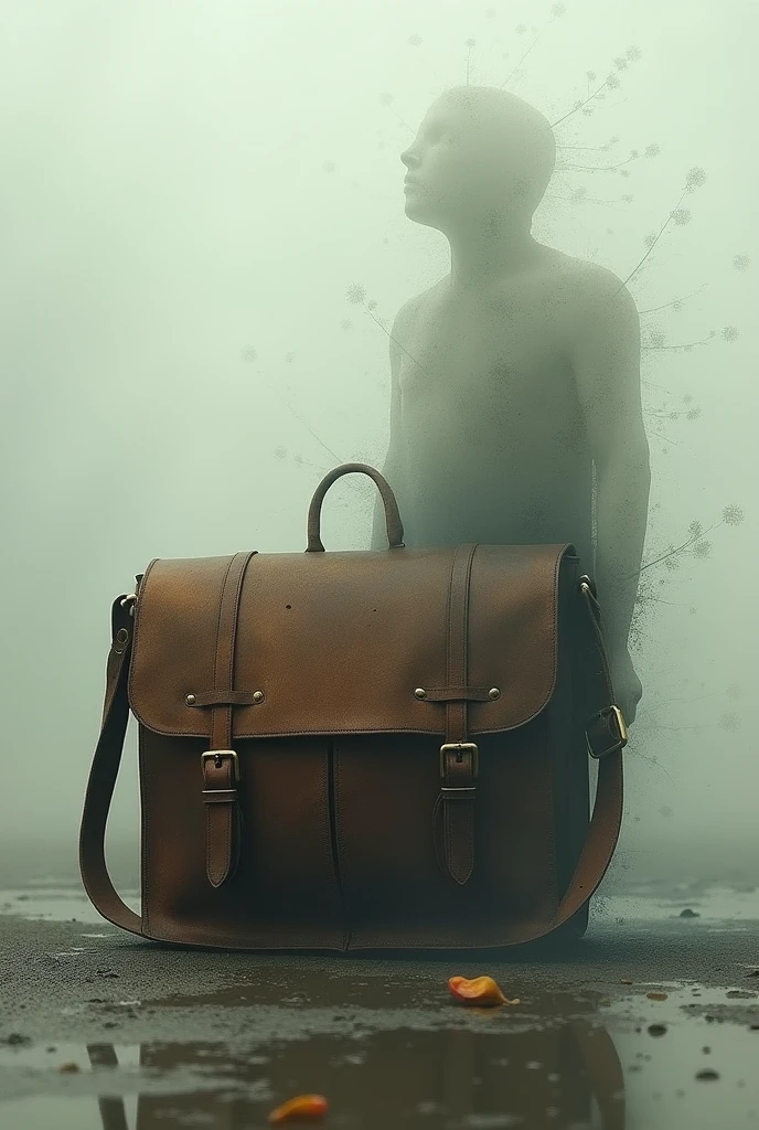image of disintegrated bag like half of it is disappearing 