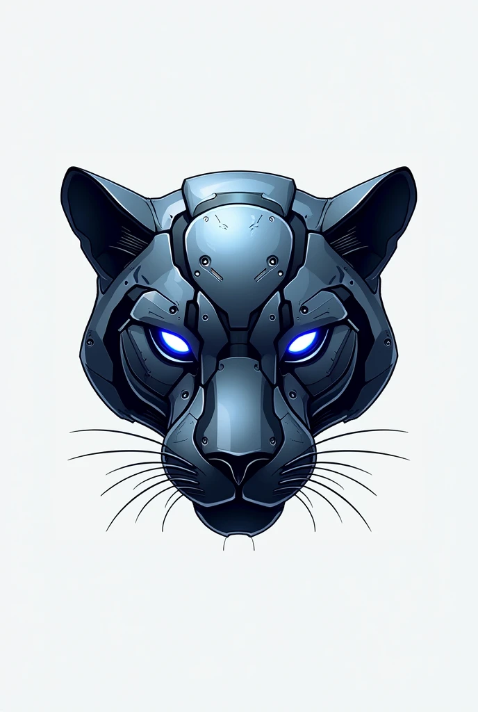 Create various Logos with the head of a robotic jaguar