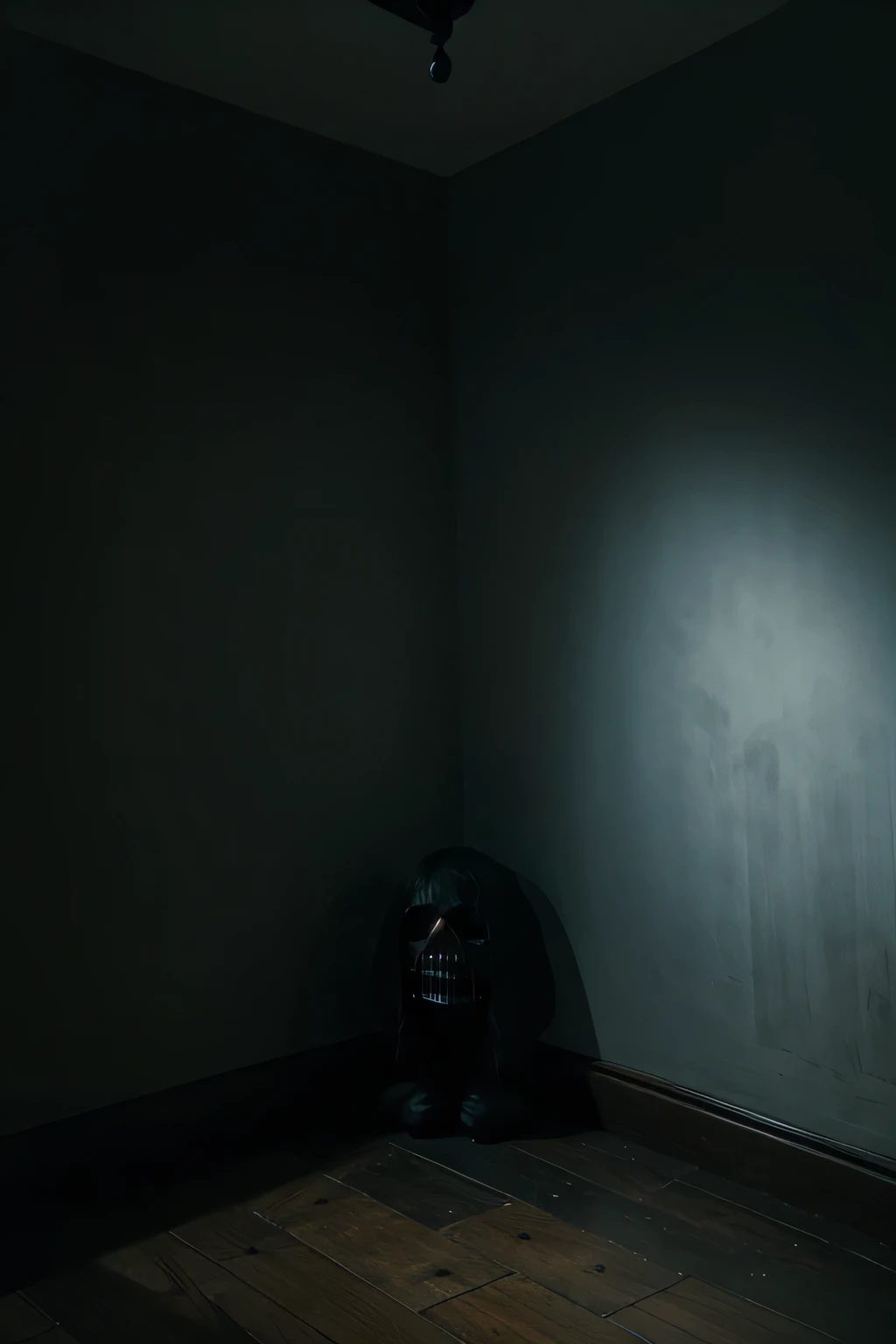 dark room corner, creepy