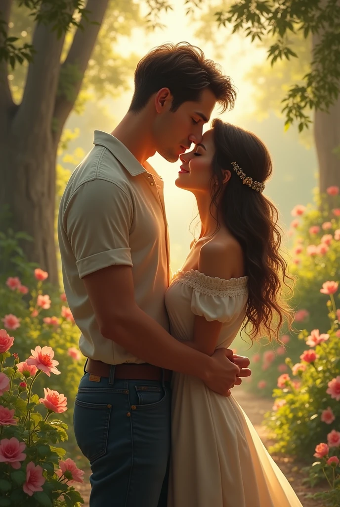 Man with girl romance