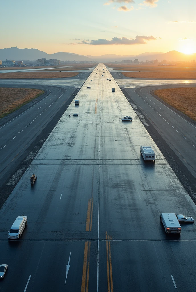 Advanced Multiple small Sensor along (on side) of airport runway....it should be more than 1 and give top view.. give more space in between runway and sensor should be extended to the side more.. no lights
