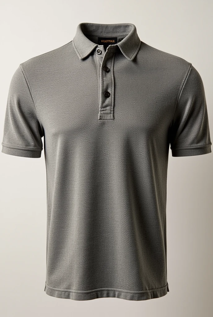 Create an illustration of vintage style pique cotton textured polo tshirt, Herringbone Check A textured check pattern woven into the fabric using a dobby loom, A simple design of alternating squares, reminiscent of a checkerboard pattern.