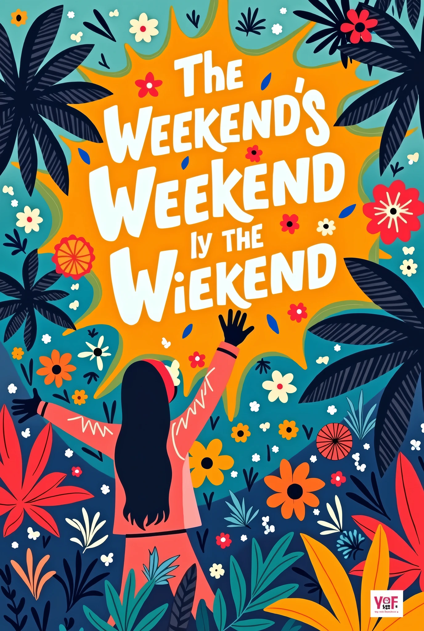Poster in text form of enjoy your weekend 