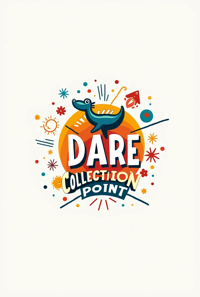 Create logo for kids clothing, the heading should be DARE COLLECTION POINT
