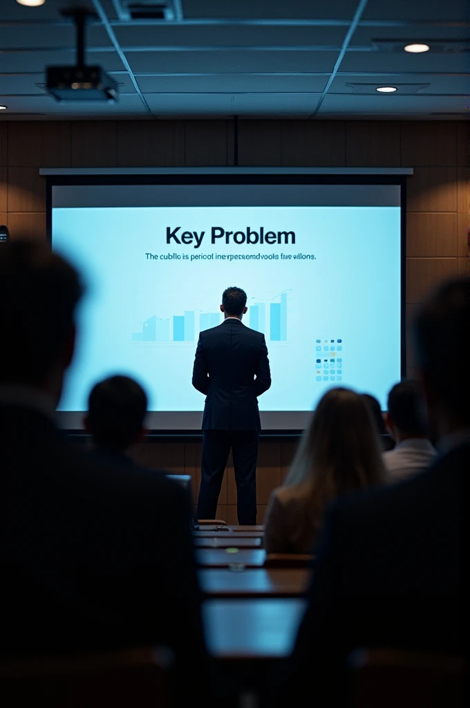 Slide on problem statement of public speaking for presentations