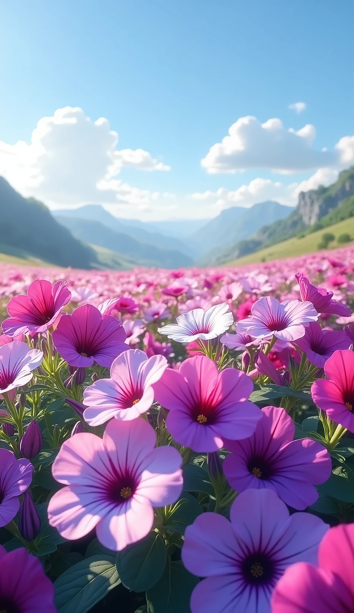 petunia　Flower Field　beautiful　nature