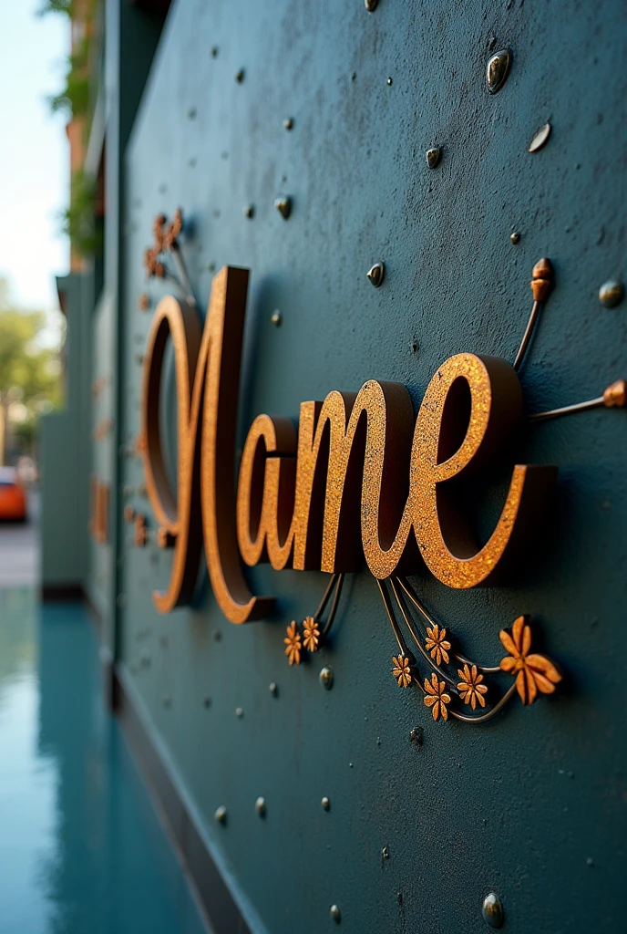 A picture with a name written on it