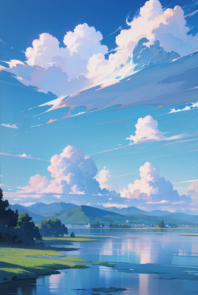 landscape　lake　cloud　Blue sky