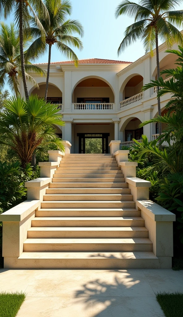 professional photograph of a ball villa similar to this https://www.instagram.com/casanomadabali/?hl=en, photography studio,__perspective__, bold lines, hyper detailed, warm natural lighting, cinematic, film grain, laying , bali villa with tropical plants and palm trees in the background, cream stone stairs and cut out archs, (intricate details, masterpiece, best quality:1.4),hyper detailed, bright extensive palette, warm natural lighting, cinematic, film grain, depth of field, (intricate details, masterpiece, best quality:1.4), mesmerizing, dynamic, dramatic, sensual, dynamic pose, highly detailed, bestRay tracing, light and shadow play, highly detailed,24mm photograph, film, bokeh, professional, 4k
