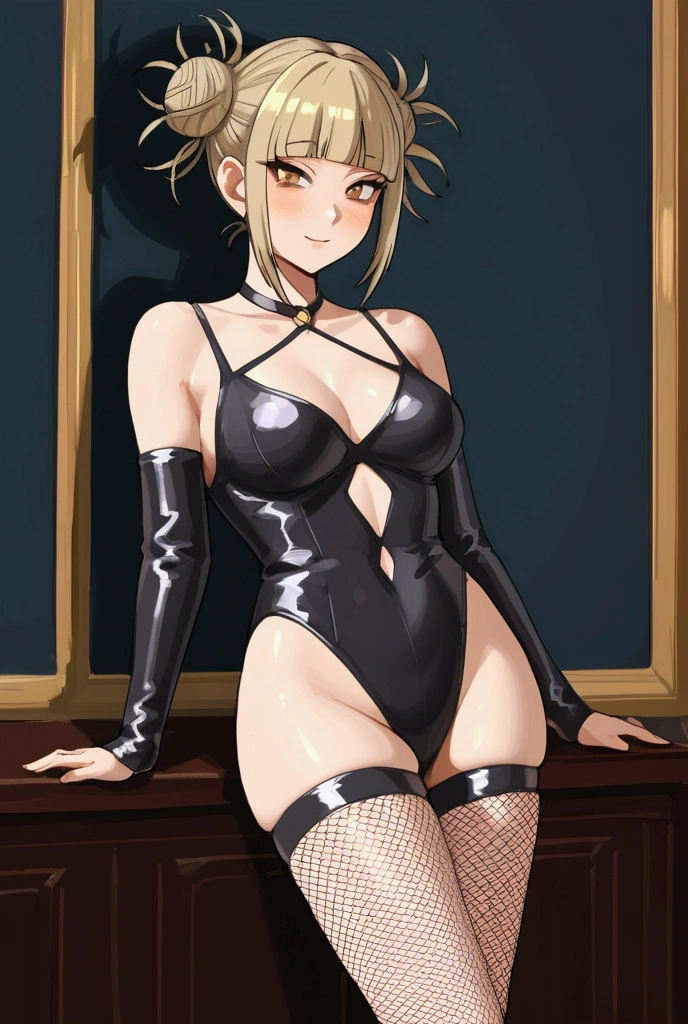 Himiko Toga, Whole body, black fishnet stockings 