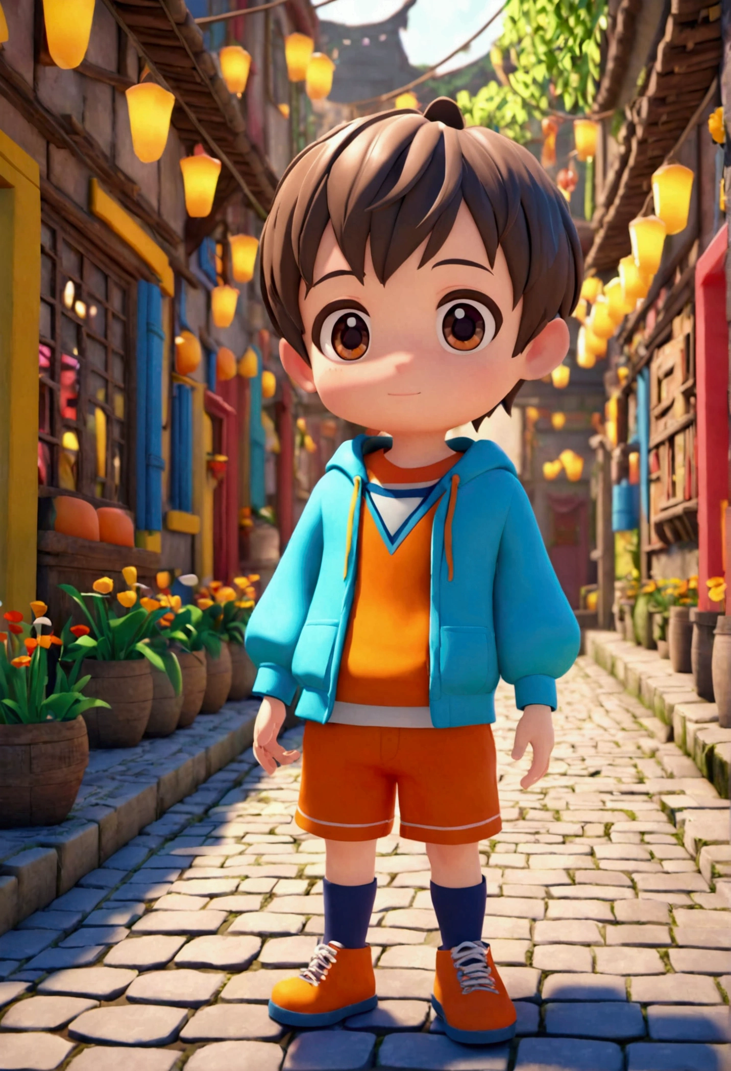 3D cute boy