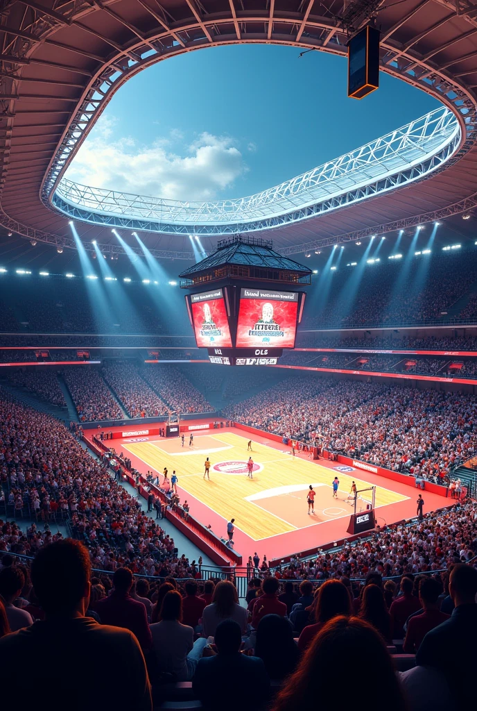 Create a volleyball stadium 