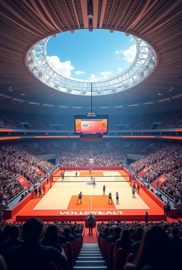 Create a volleyball stadium