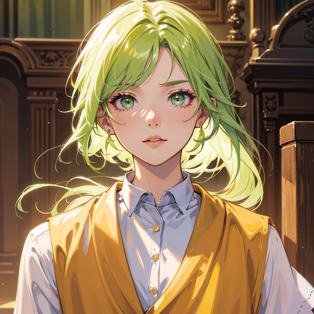Green Hair,Green Eyes