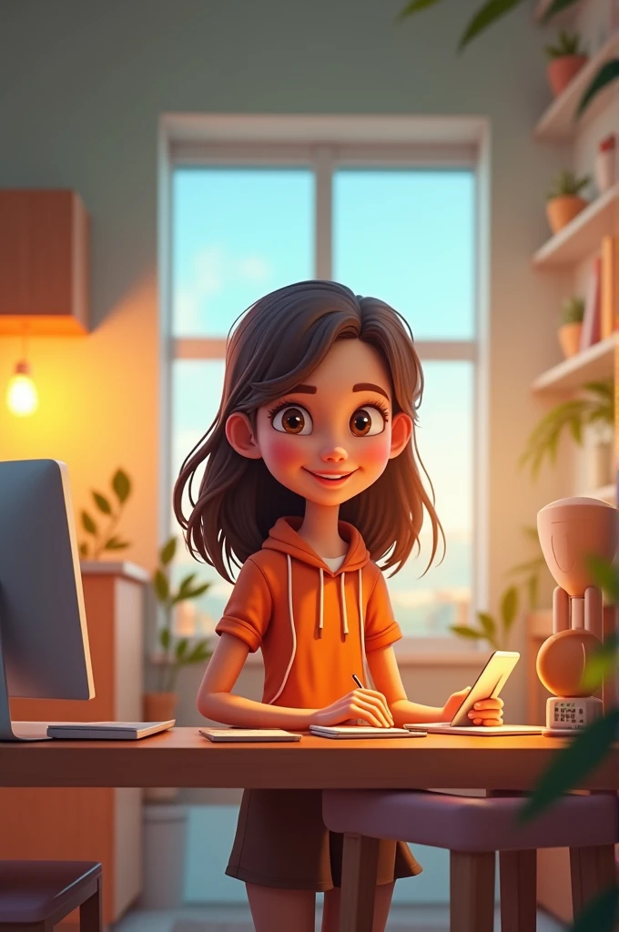 Small presentation for internet introduction with picture 