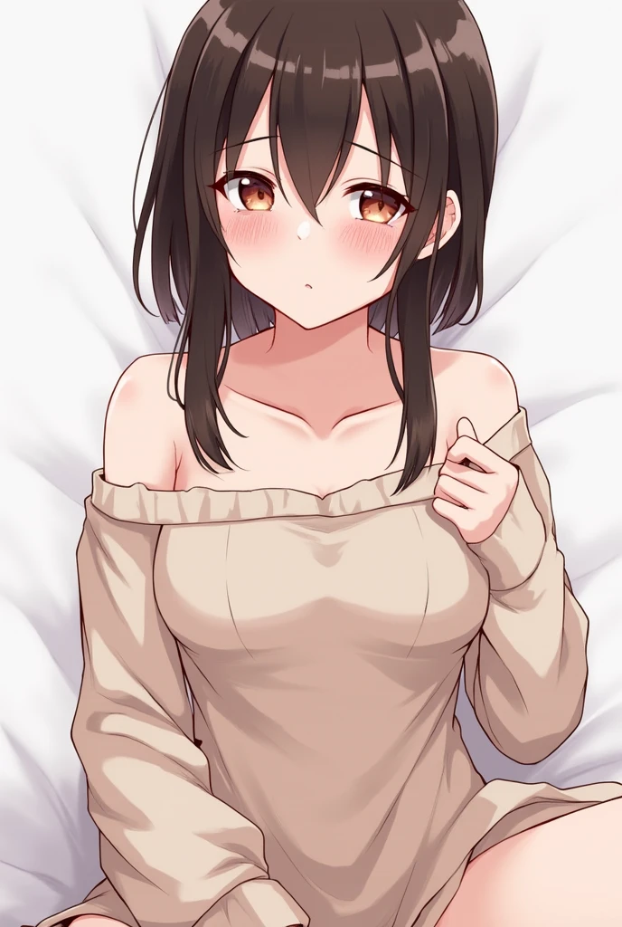 girl、Your clothes are torn、Flat chest、Nipples、Small breasts、blush、Are crying