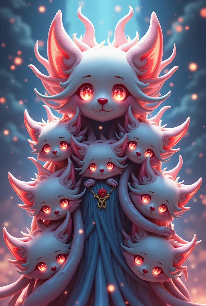 Vtuber Ichigo Pafu's eight-headed figure