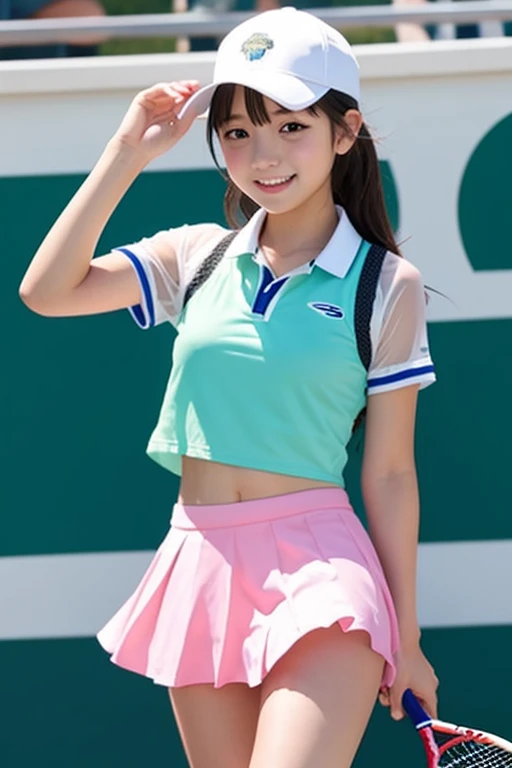 Cute Girls､high school girl､Idol､Tennis Wear､mini skirt､See-through､Real