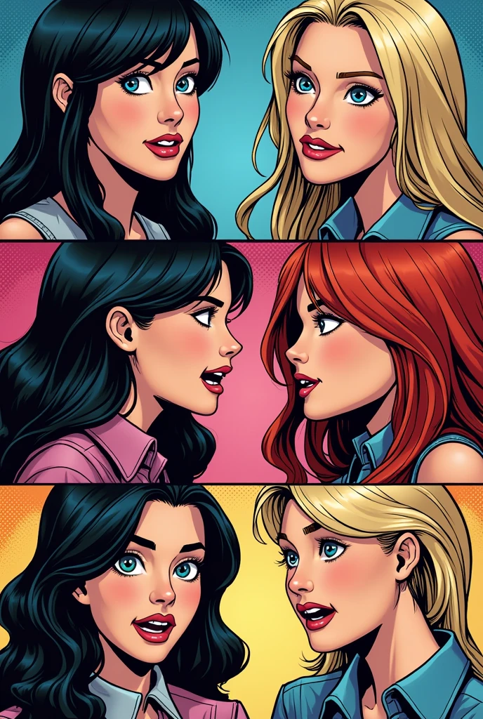 The Pretty Little Liars play truther or dare together, comic book style.