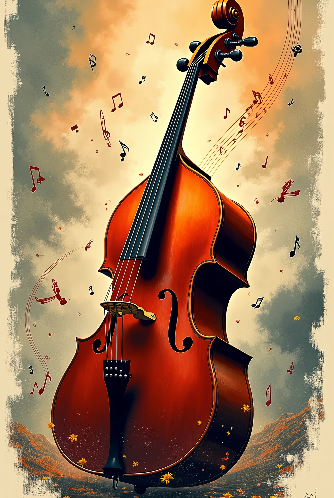 Create a poster with the theme of instrument
