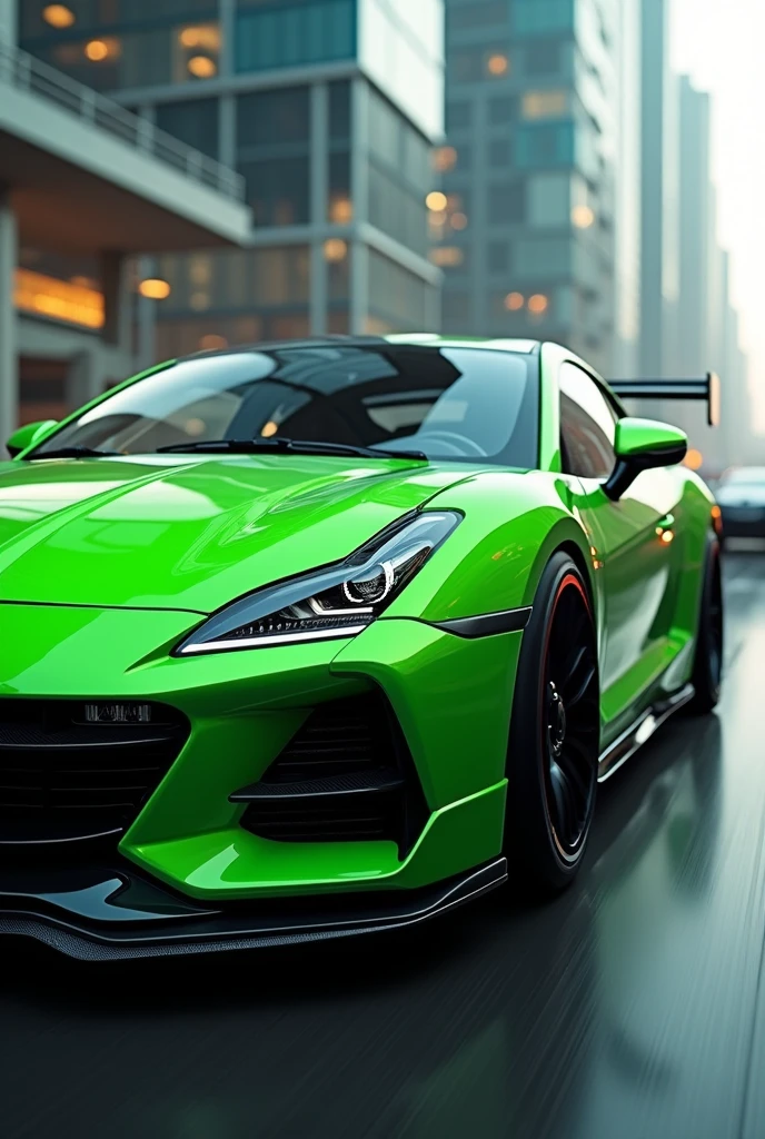Mitsubishi Eclipse with green colour