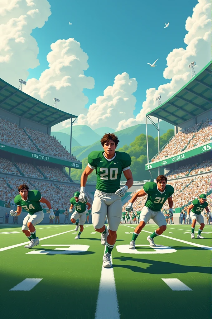 Cabrera green and white football school