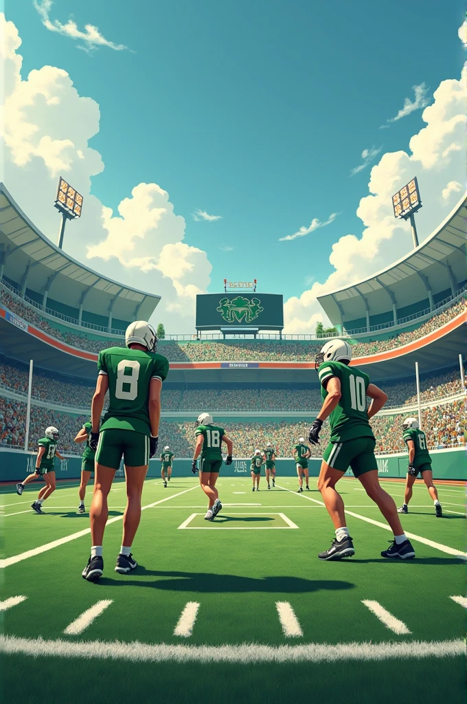 Cabrera green and white football school