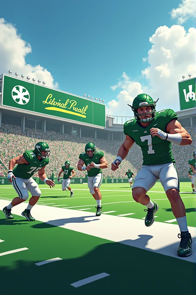Cabrera green and white football school