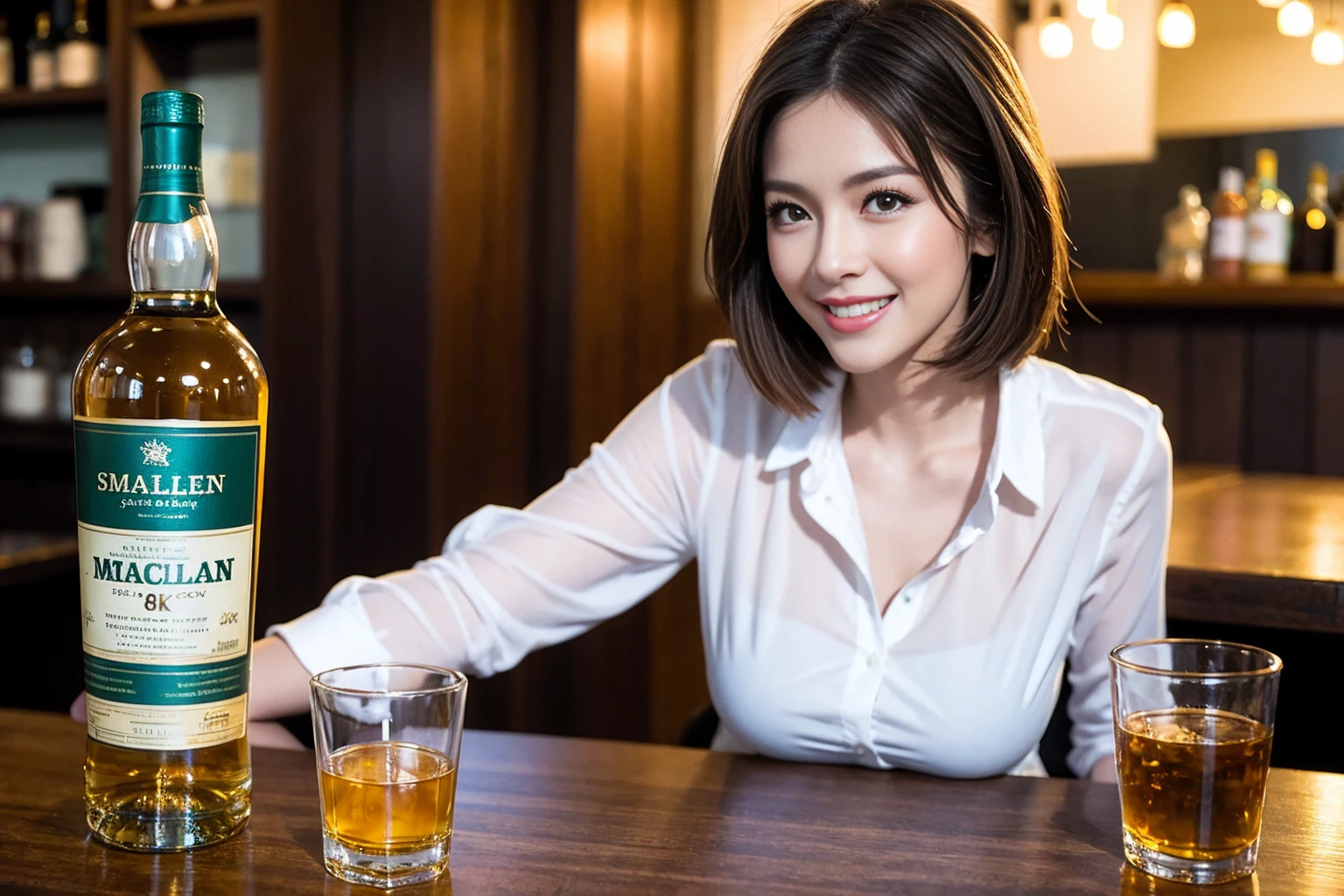 ((Highest quality、8k、masterpiece:1.3))、Whiskey bottles、The Macallan、Joni Black、Old Parr、whiskey、Suntory、Nikka、slimカップル、modelカップル、(Realistic, Intricate details:1.2), full-course dinner、Whiskey bottle and glass on the table、Single Malt、scotch、Rocks glass、Shot Glass、On the rock、Scotland、Amazing view of the sunset sky and clouds、A bright smile、The wonderfulness of smile、 Beautiful Face, blue eyes, The light shines on your face, blush, short hair,Bright Face、 (Age 37), 3,Two beauties、Brown Hair、Shortcuts、Long sleeve shirt、dress、Beautiful woman 1, (slimな顔), (The body is slim), (Brown Hair), (Shortcuts), cheeks turn a little red,Attractive beauty、restaurant, In a prominent place (From the waist up) Nova Frog Style, actress, model, Upper Body, White wine, slim, smile, (smile: 1.15), Beautiful fine grain, Depth f/2,saturation, High Contrast, Strong light and shadow,Moist Body:1.5、3D texture、Delicate eyes、Brown Hair、The hair is very shiny、