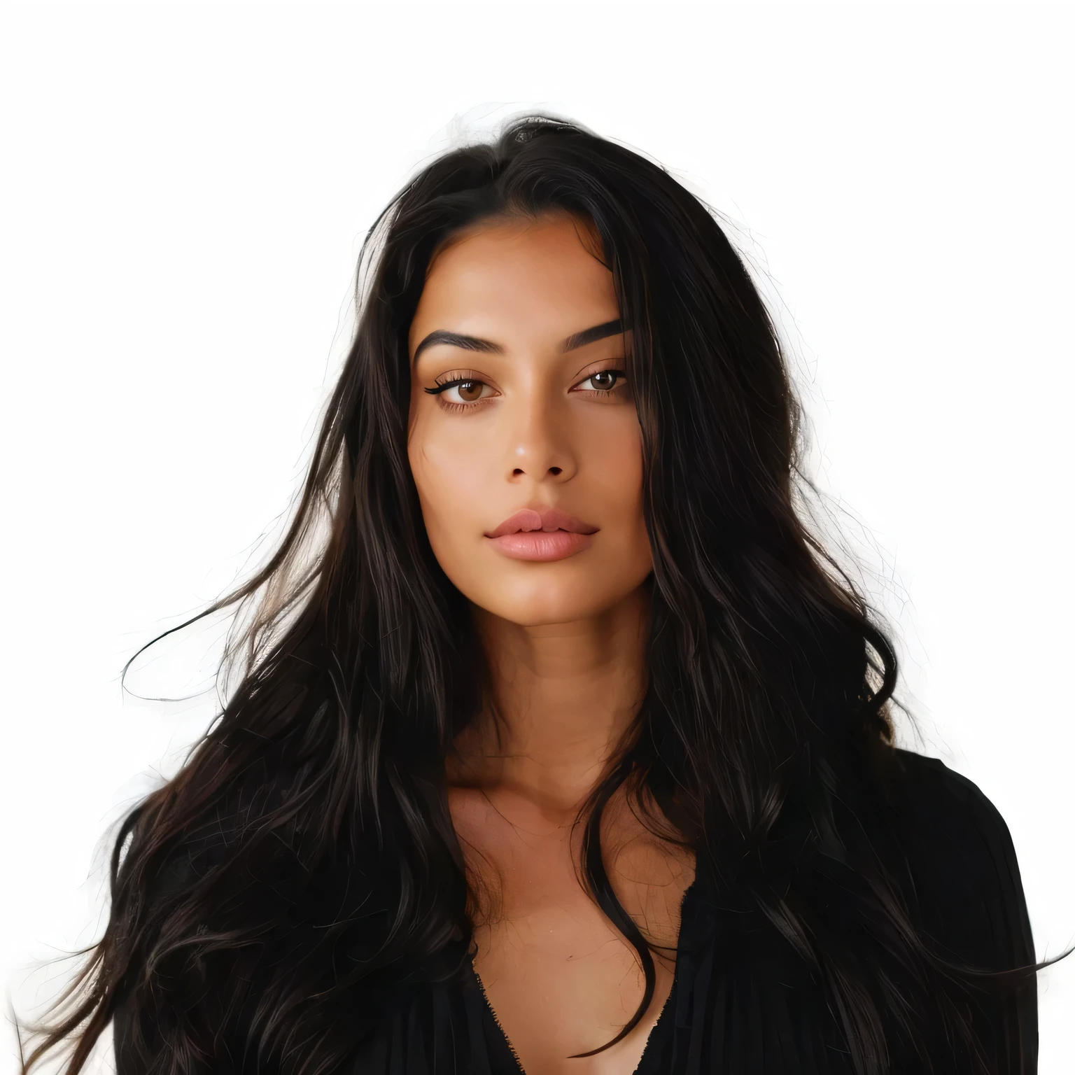 arafed woman with long black hair and a black top, female with long black hair, young woman with long dark hair, photo of a beautiful woman, wavy long black hair, wavy long - length black hair, woman with black hair, gorgeous latina face, black long hair, long wavy black hair, lush unkempt black hair, long dark hair