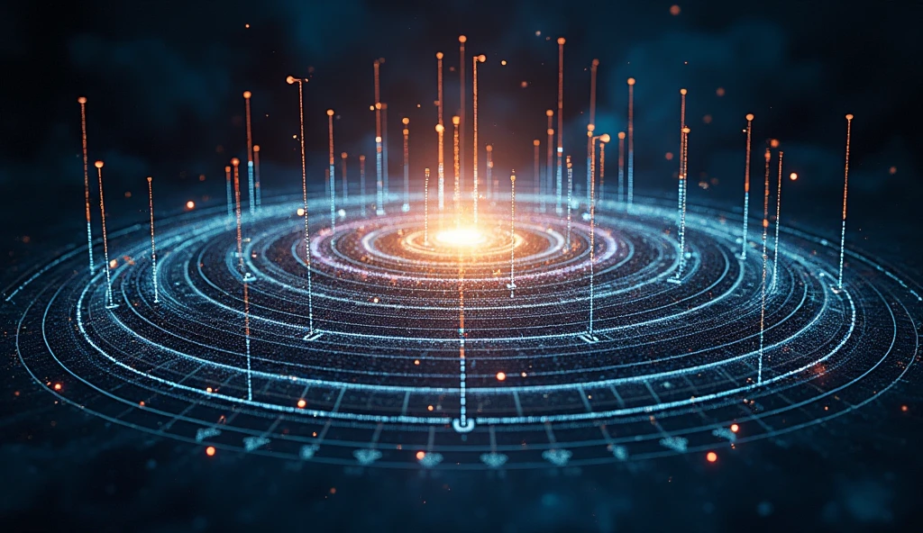 a 3D grid display of how gravitation works