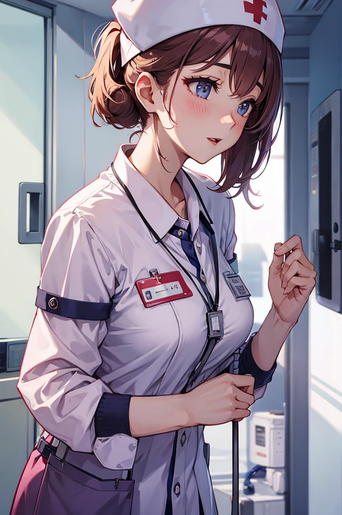Beautiful woman、nurse、Nurse cap、hospital、erotic、Excited