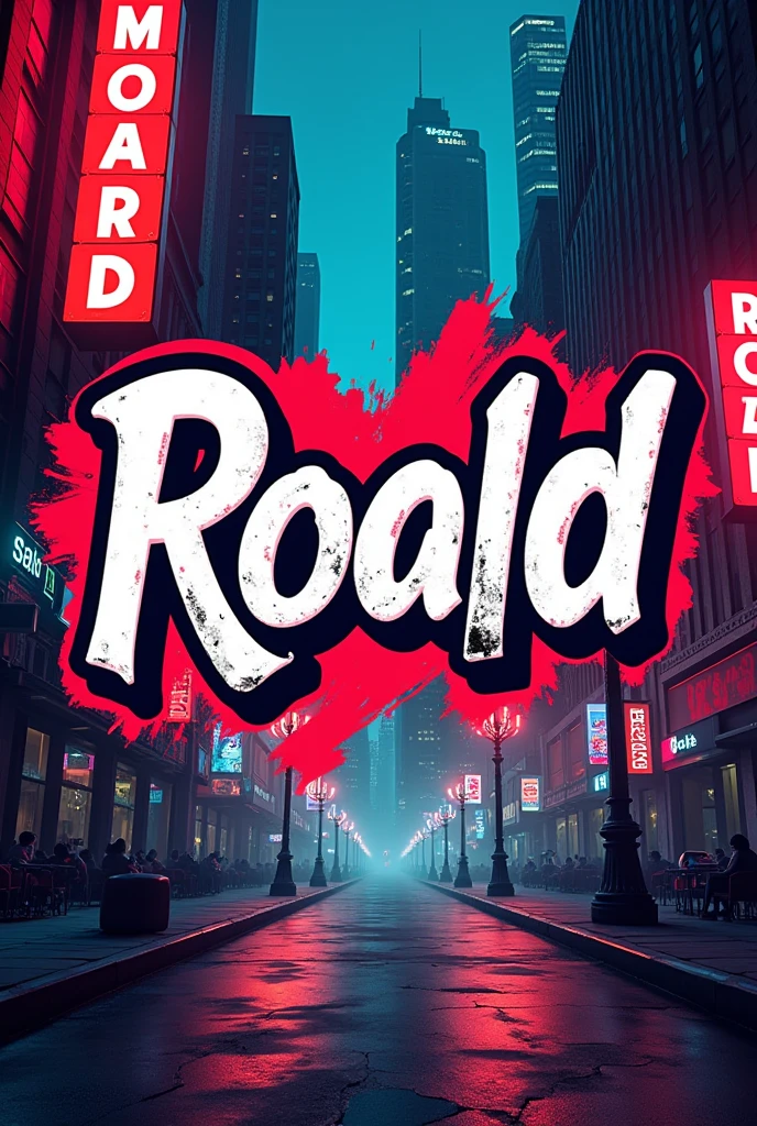 Logo written Rdbr, tema red dead redemption, city