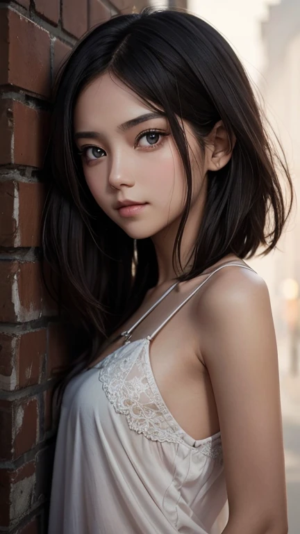 8K、cute、Adult Girls、detailed、black eye、Black Hair、sexy、Random Pause、Random hairstyle、reflected light, Chiaroscuro, Written boundary depth, Cinema Lighting, Ray Tracing, Sony FE GM, Ultra-high resolution, 超detailed, masterpiece, Textured skin, Attention to detail, Highest quality, Awards,Bitch、Huge breasts、Too big、Saggy breasts、whole body、