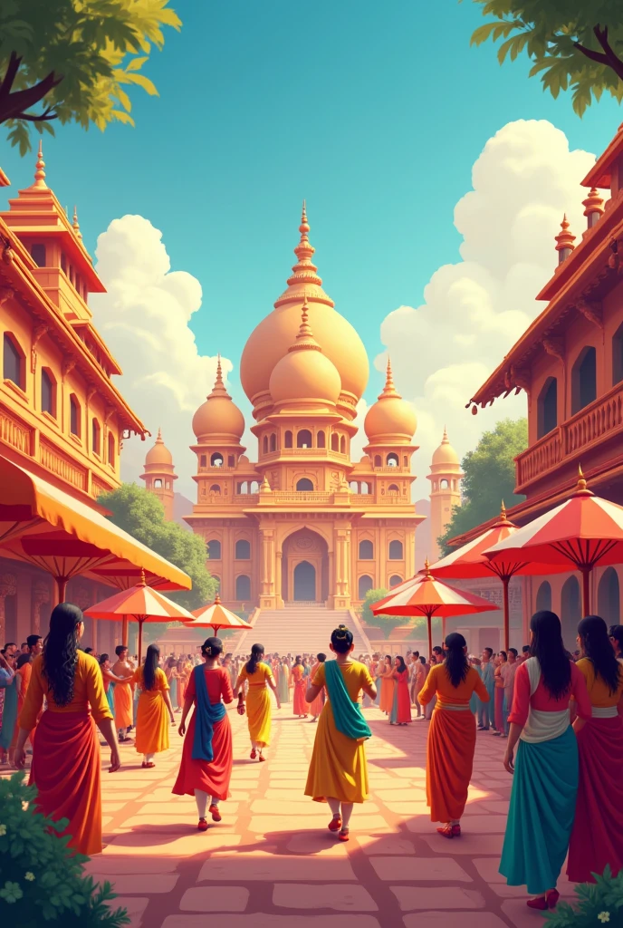 Create a hindi animated banner image for youtube page size 2560 x 1440