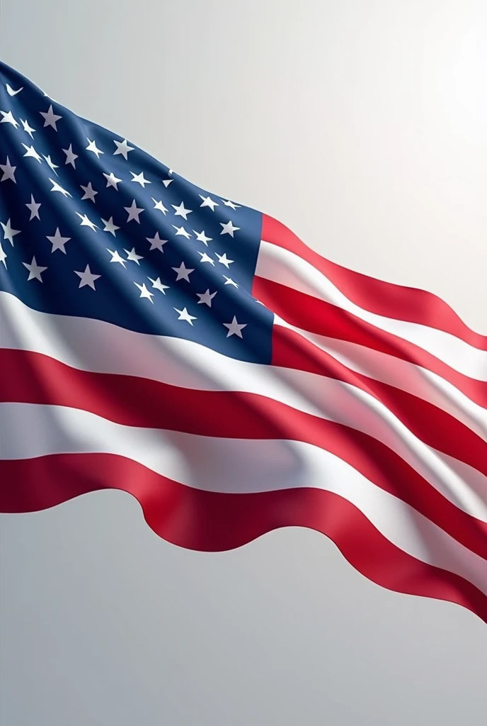 Full size American flag  in wobble 