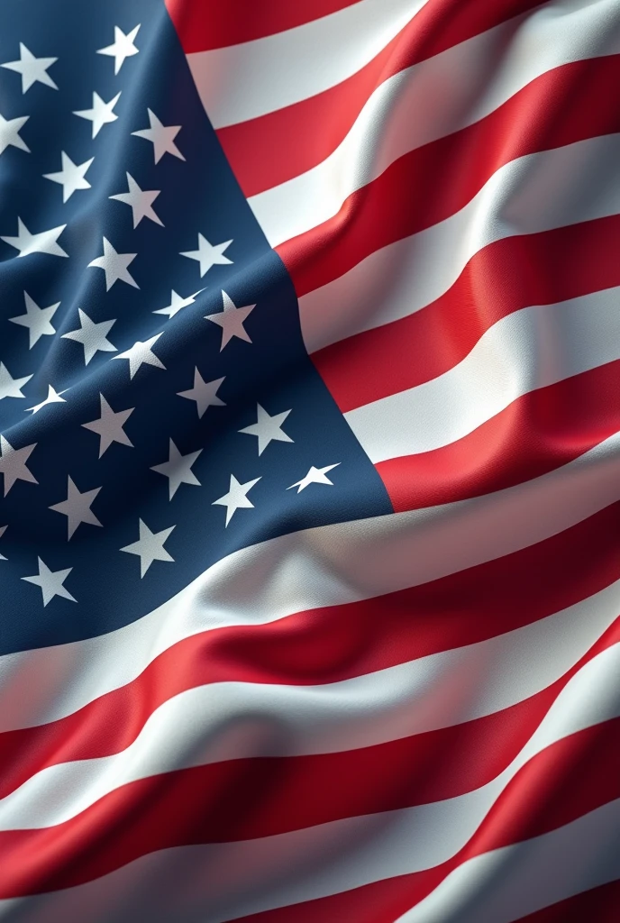 Full frame American flag in wobble