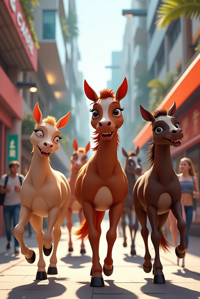 A centaurs, shopping, modern style, happy time