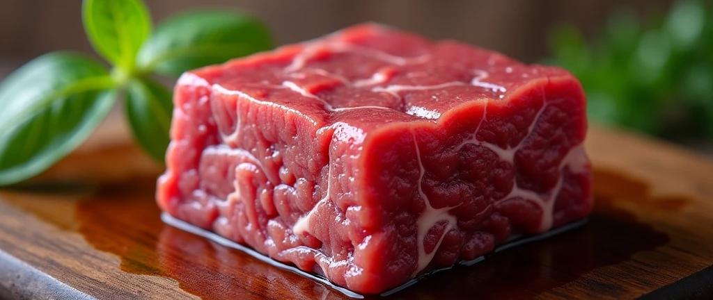 Beef liver、Lump、square、It&#39;s red and looks delicious