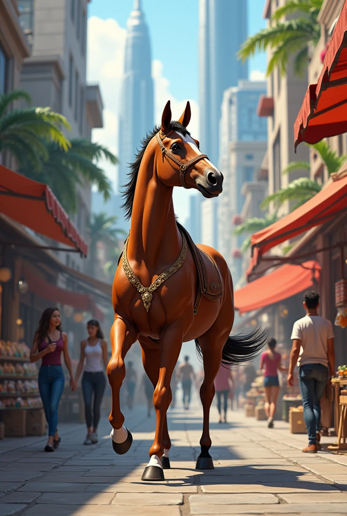 A centaurs, shopping, modern style, sfw