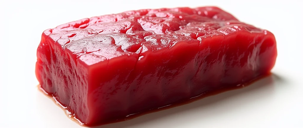 Liver of living creatures、Lump、square、It&#39;s red and shiny、looks delicious