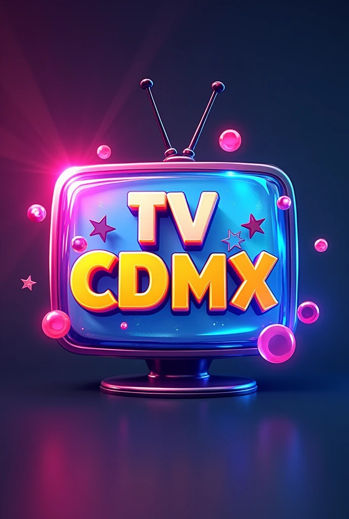 Design logo for TV channel called tv cdmx on the Internet In bright colors and youthful letters


