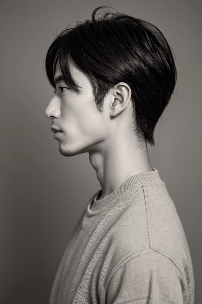 Japanese,male,Early 20s,refreshing,Oblique profile