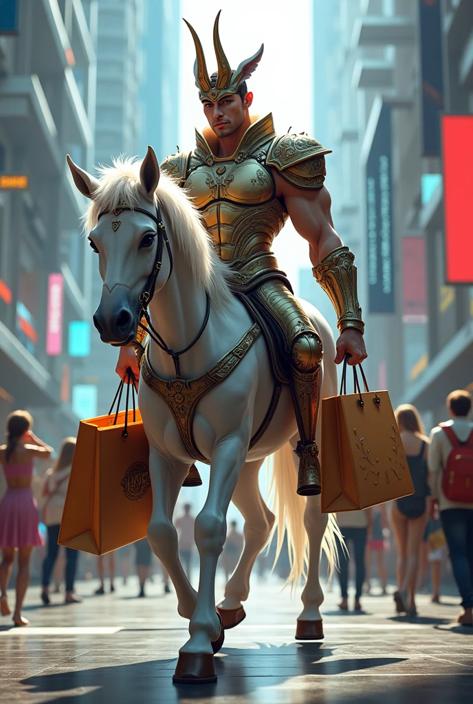 a centaurs, shopping, modern style,