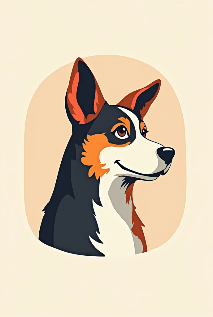 crée moi un logo pour chien non du logo TOUTPOURDOG avec un chien multicolor